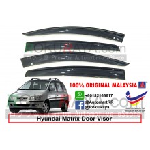 Hyundai Inokom Matrix 2001-2011 AG Door Visor Air Press Wind Deflector (Big 12cm Width)